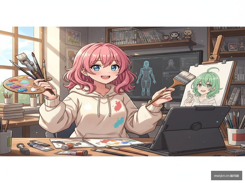 mwijkn.cn 《彩绘大师课》漫画AI教程